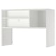 Produit : Cadre d’armoire murale METOD, couleur : blanc, matériau : panneau de particules et mélamine, forme : rectangulaire, design : étagère ouverte et rangement caché.