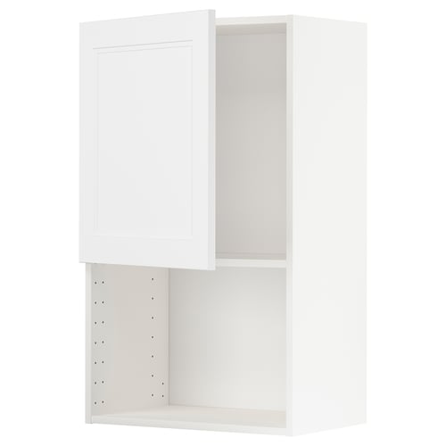 Armoire de cuisine METOD blanche avec étagère réglable.