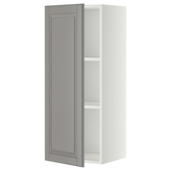 Armoire de cuisine METOD grège avec étagère orientable, murale.