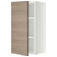 Armoire de cuisine METOD - brun noyer, blanc, bois et plastique, rectangulaire, design moderne.