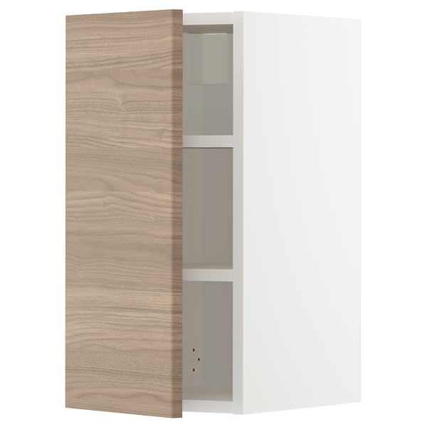 Armoire murale moderne avec finition en bois clair, trois étagères et un design élégant. Idéal pour les cuisines.
