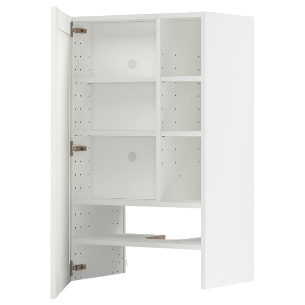 Armoire METOD blanche, design moderne, trois étagères.