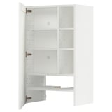 Armoire METOD blanche, design moderne, trois étagères.