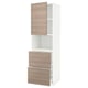 IKEA METOD armoire de cuisine blanche et bois avec tiroirs.