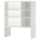 Une armoire murale METOD blanche avec des étagères ouvertes, parfaite pour le rangement et la ventilation.