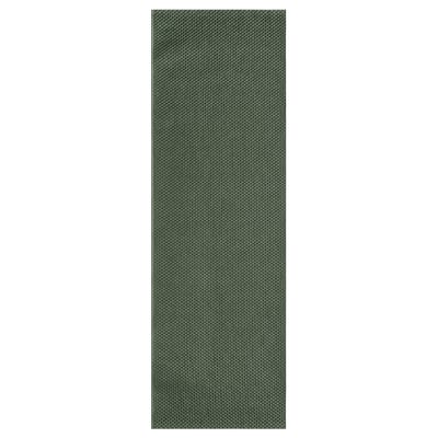 Tapis MORUM, vert, rectangulaire, intérieur/extérieur, polypropylène texturé.