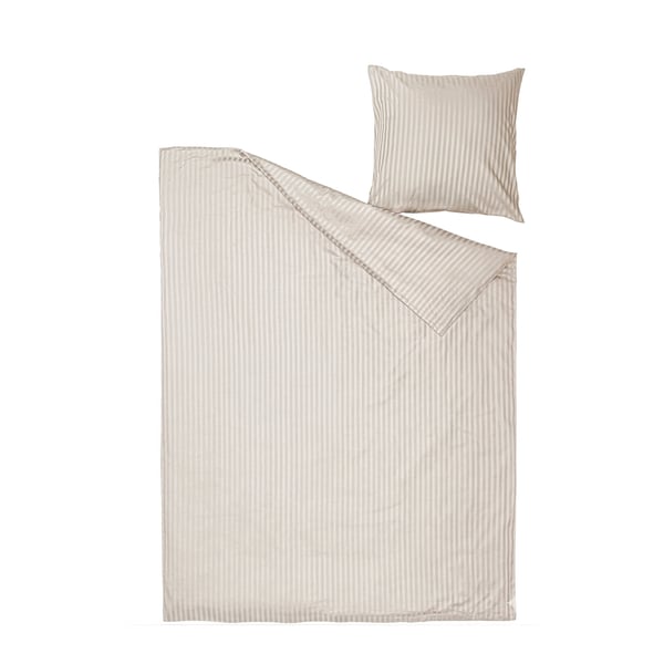 NATTJASMIN Housse de couette et 1 taie, beige clair, 150x200/65x65 cm