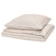NATTJASMIN Housse de couette et 1 taie, beige clair, 150x200/65x65 cm