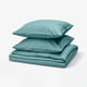NATTJASMIN Housse de couette et 2 taies, bleu vert, 240x220/65x65 cm