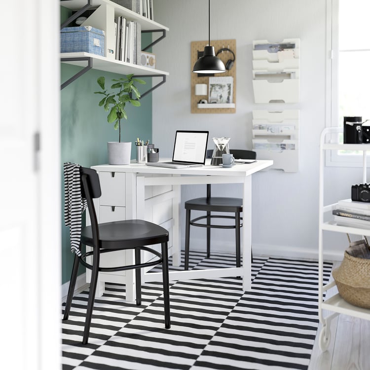 NORDEN Table à rabat, blanc - IKEA