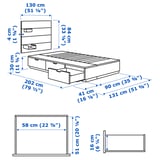 Illustration avec les mesures du produit : NORDLI.