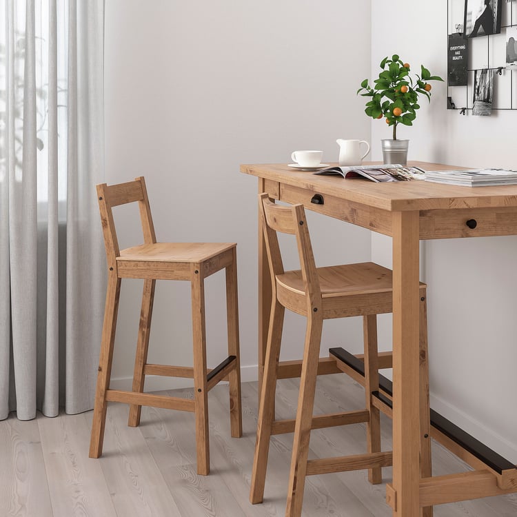 NORDVIKEN Chaise de bar vernis effet anc 75 cm IKEA