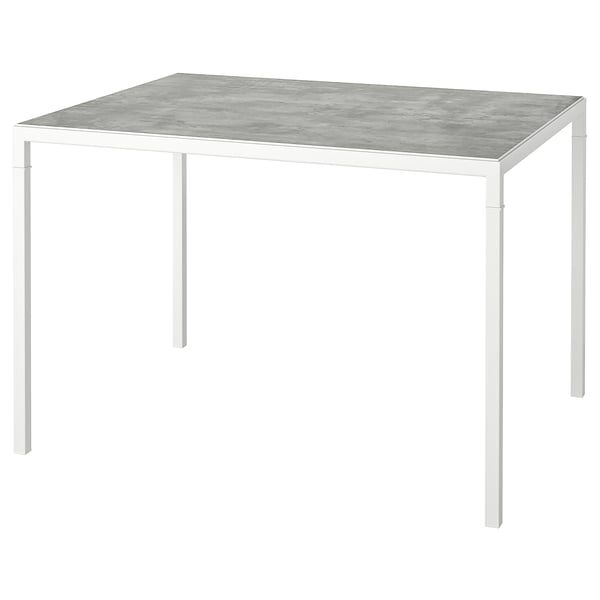 Nyboda Table Basse Avec Plateau Reversible Gris Clair Imitation Ciment Blanc 75x60x50 Cm Ikea