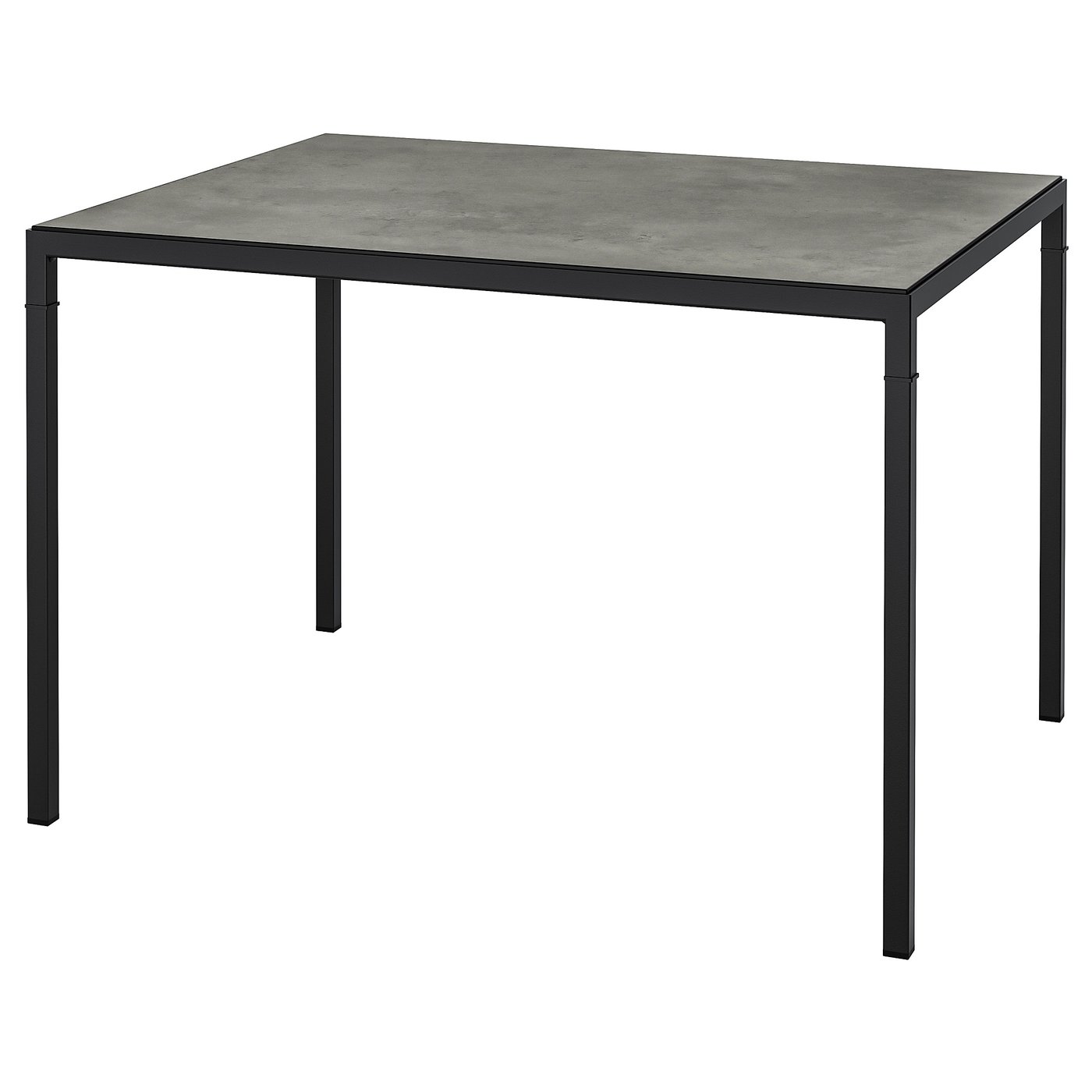 Nyboda Table Basse Avec Plateau Reversible Gris Fonce Imitation Ciment Noir 75x60x50 Cm Ikea