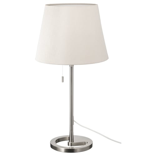 Nyfors Lampe De Table Nickele Blanc Ikea