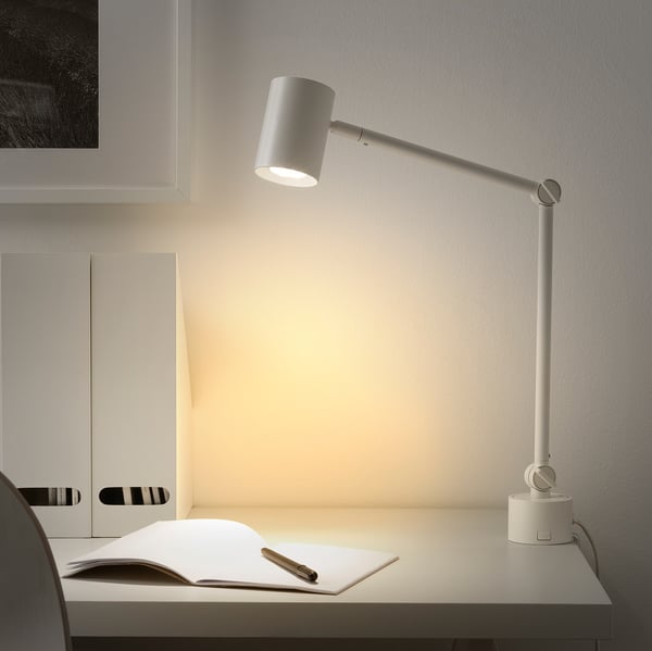 Nymane Lampe De Travail Murale Blanc Ikea