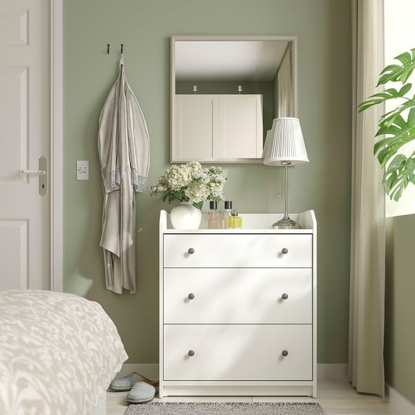 NYPONBUSKE Miroir, gris-beige, 65x65 cm