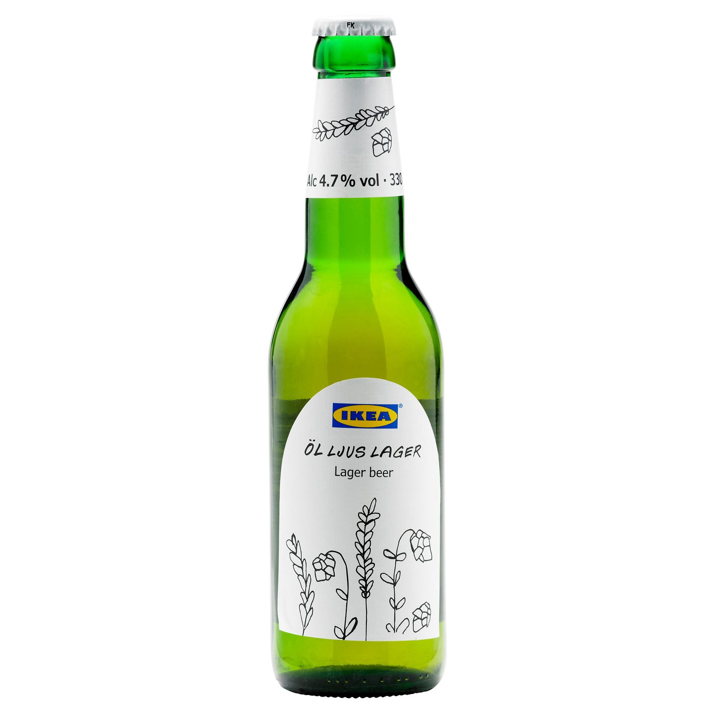 ÖL LJUS LAGER bière blonde 4,7, 330 ml IKEA