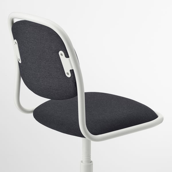 Orfjall Chaise De Bureau Enfant Blanc Vissle Gris Fonce Ikea