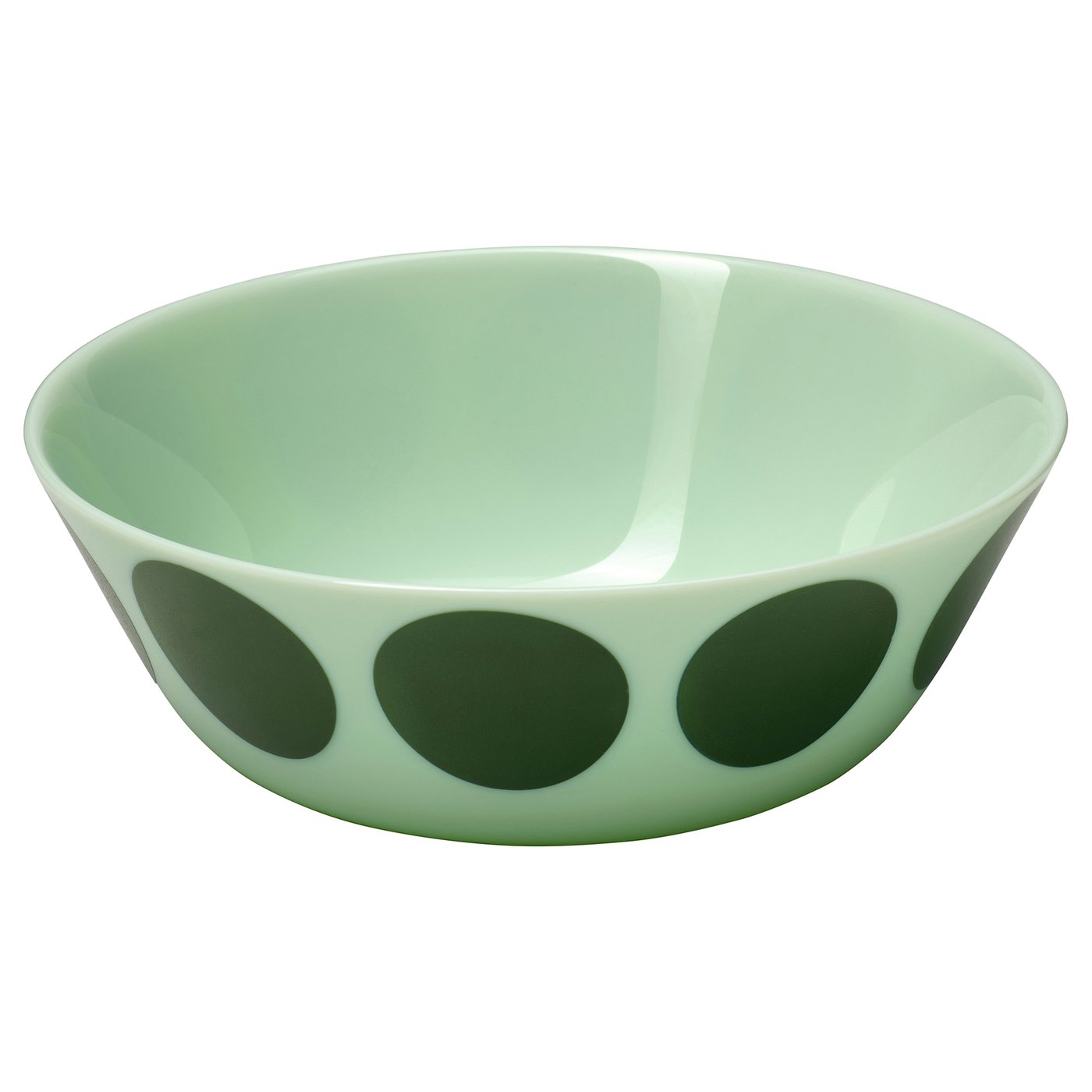 OFTAST bol, vert clair vert/motif à pois, 15 cm - IKEA