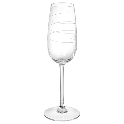 Élégant verre à vin cristallin clair, élégant et mince, avec un design élégant en forme de tourbillon.