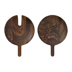 OLIVTRAST Couverts de service, 2 pièces, noyer