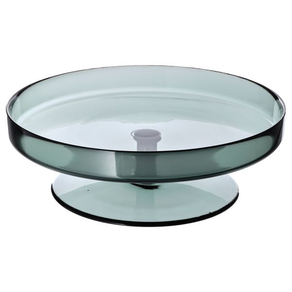 OMBONAD Plat, verre gris, 29 cm - IKEA