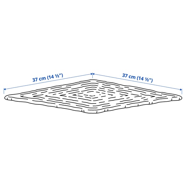 Illustration avec les mesures du produit : OMBONAD.