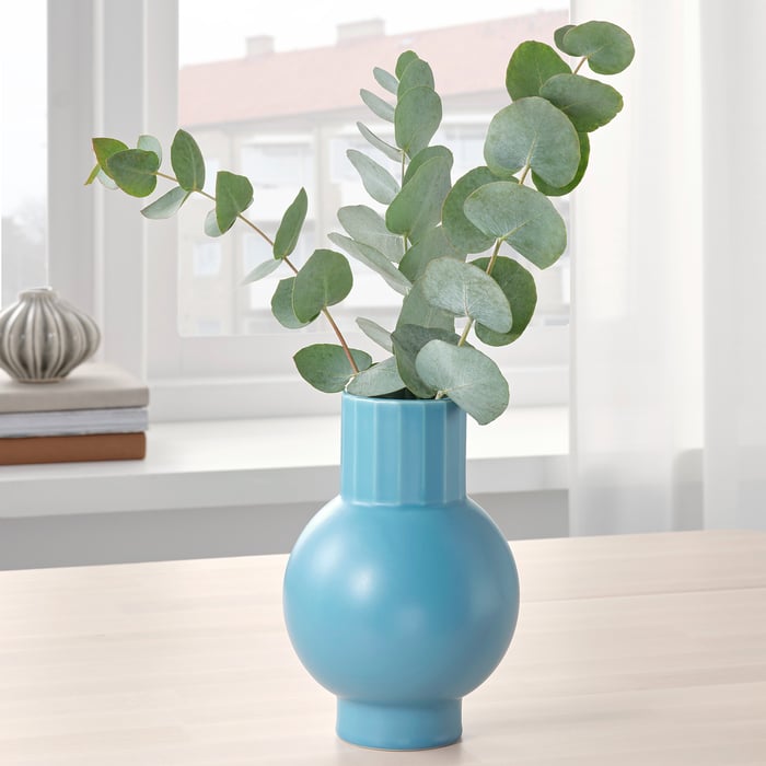 OMFÅNG Vase, bleu, 20 cm IKEA