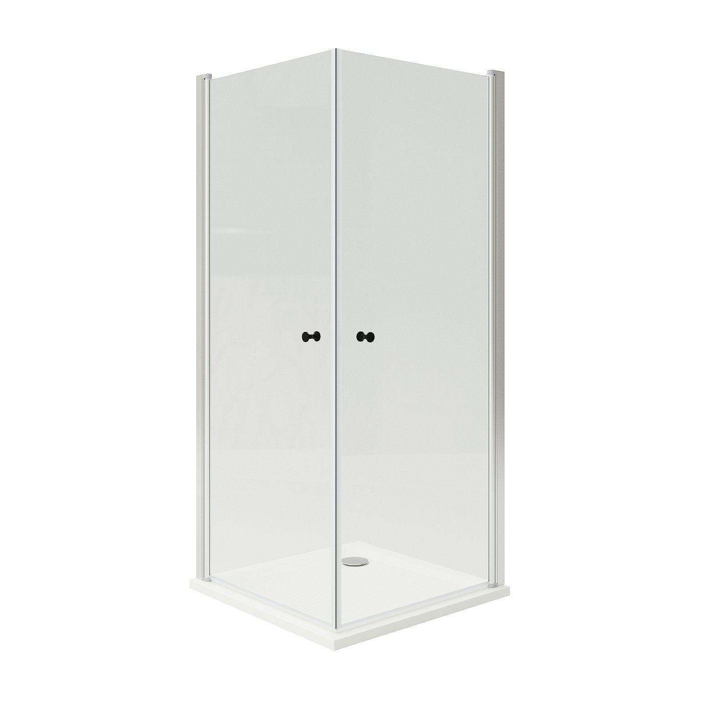 OPPEJEN / FOTINGEN cabine douche 2 portes/receveur, 90x90x205 cm IKEA