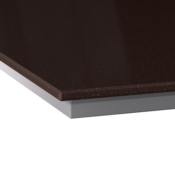 OXSTEN Plan de travail sur mesure - noir motif pierre ...