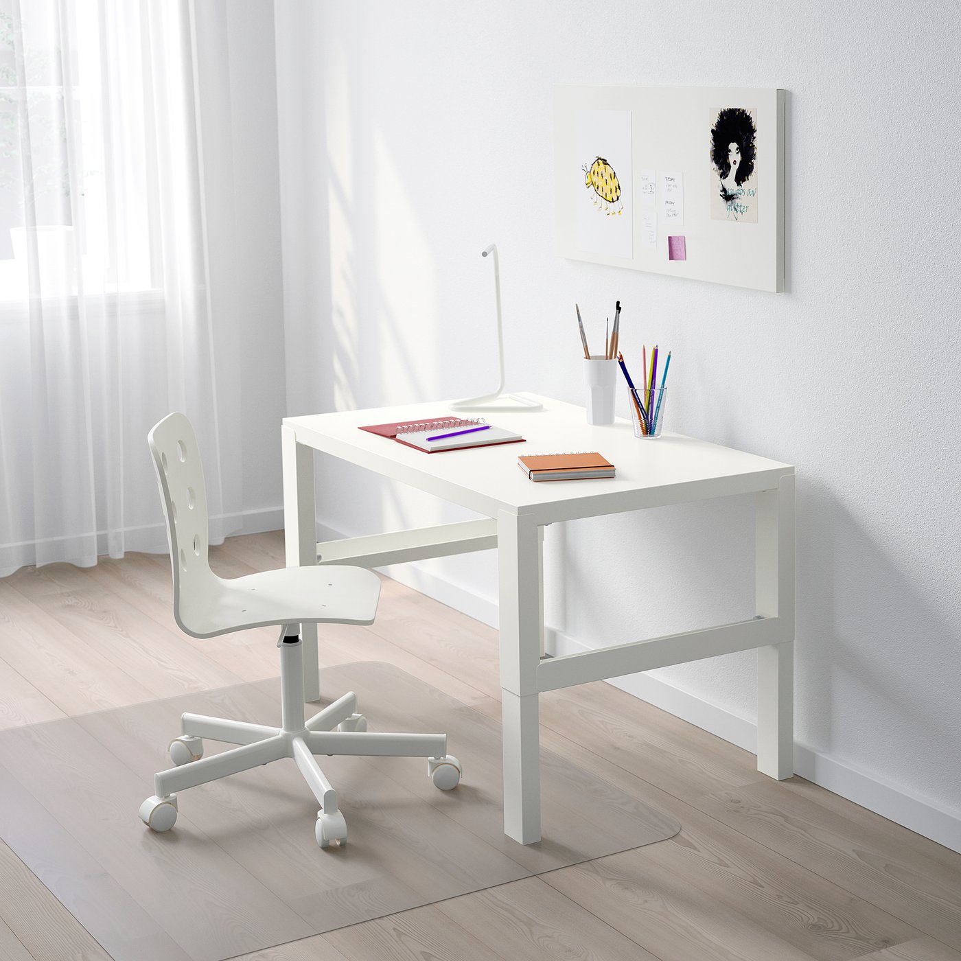 Pahl Bureau Blanc 96x58 Cm Ikea