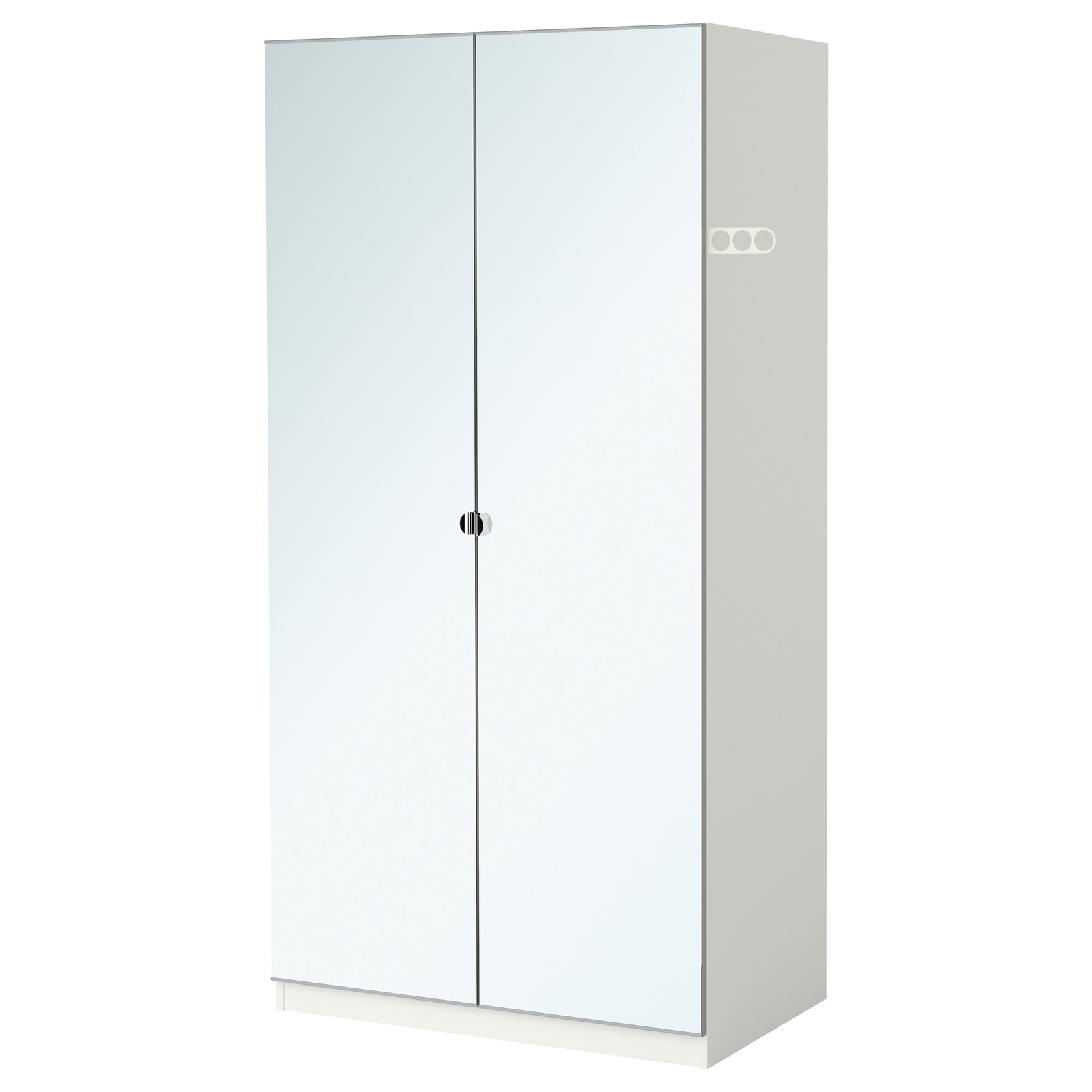PAX Armoire 2 portes blanc/Vikedal miroir IKEA