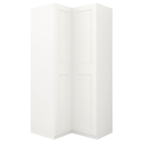 Pax Armoire D Angle Blanc Grimo Blanc 111 111x236 Cm Ikea
