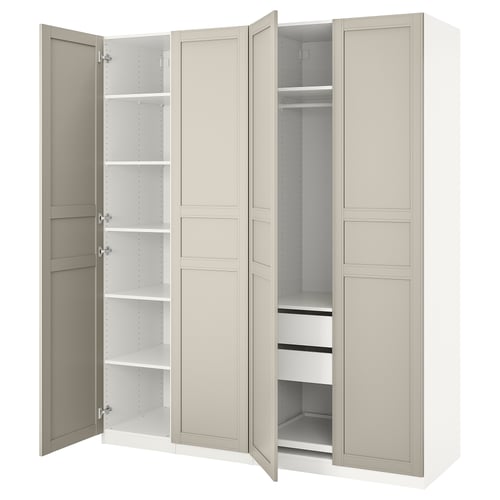 Ajoutez A La Liste D Achat Pax Armoire Penderie Blanc Flisberget Beige Clair 200x60x236 Cm Ikea