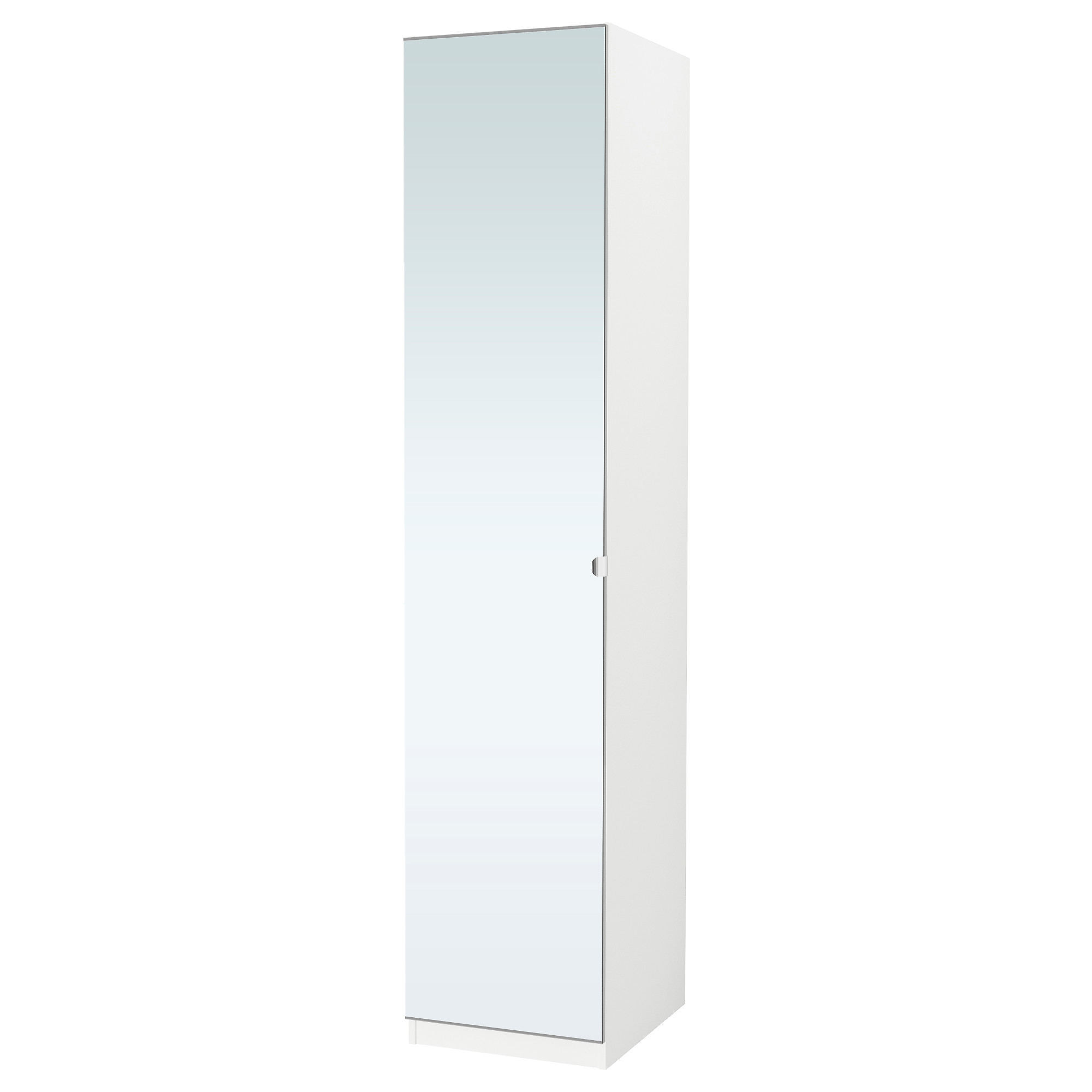 PAX Armoirependerie, blanc, Vikedal miroir, 50x60x236 cm IKEA