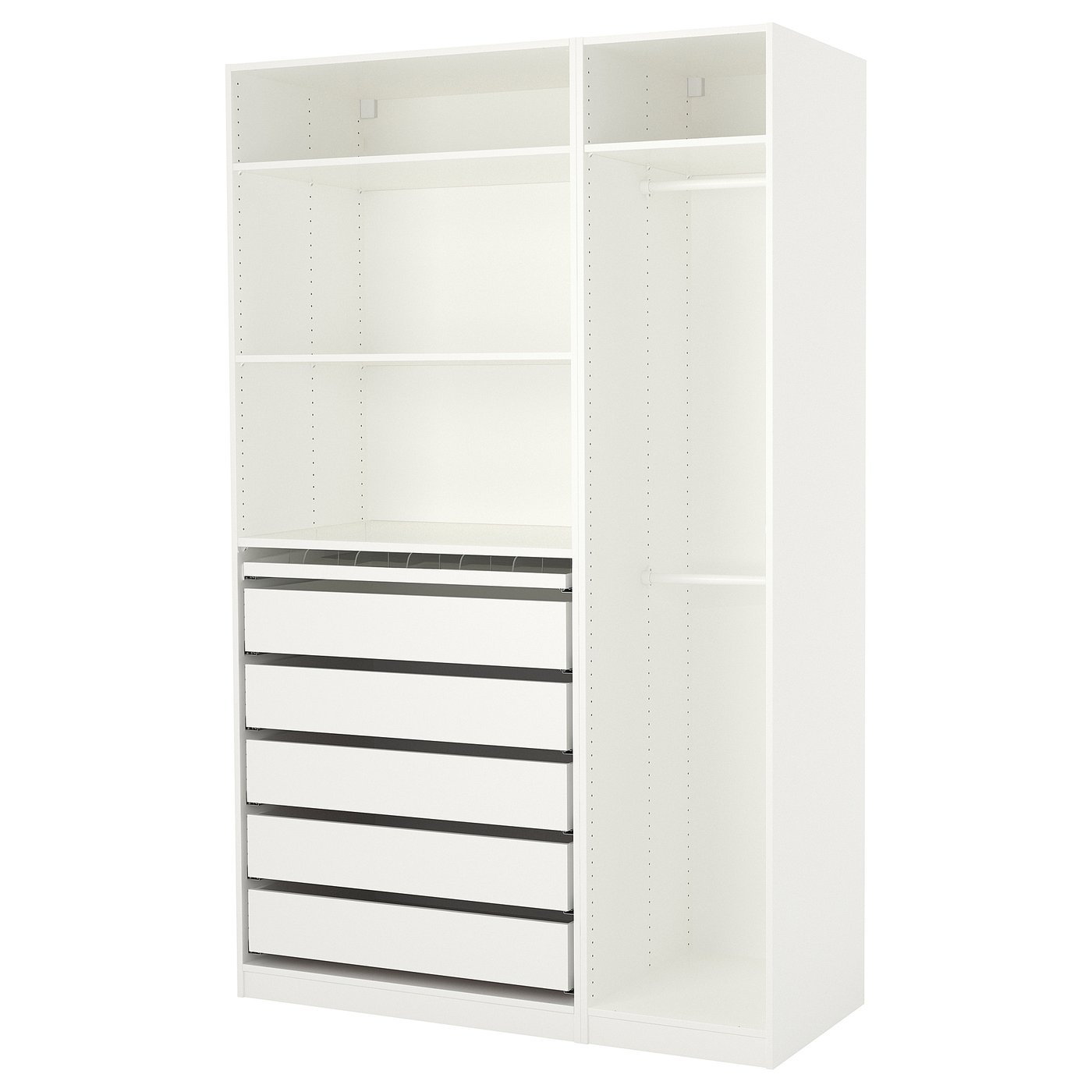 PAX armoire-penderie, blanc, 150x58x236 cm - IKEA