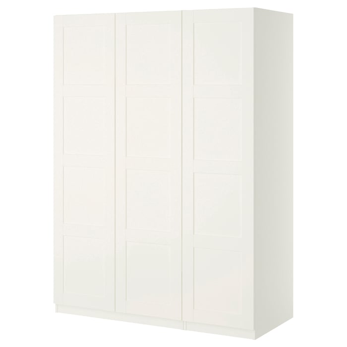 PAX / BERGSBO armoirependerie, blanc/blanc, 150x60x201 cm IKEA