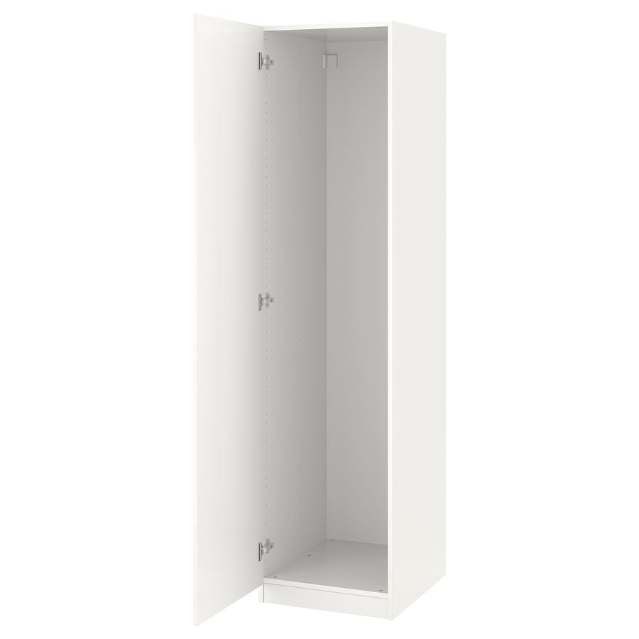 PAX Armoire av 1 porte blanc/Fardal brillant/blanc IKEA