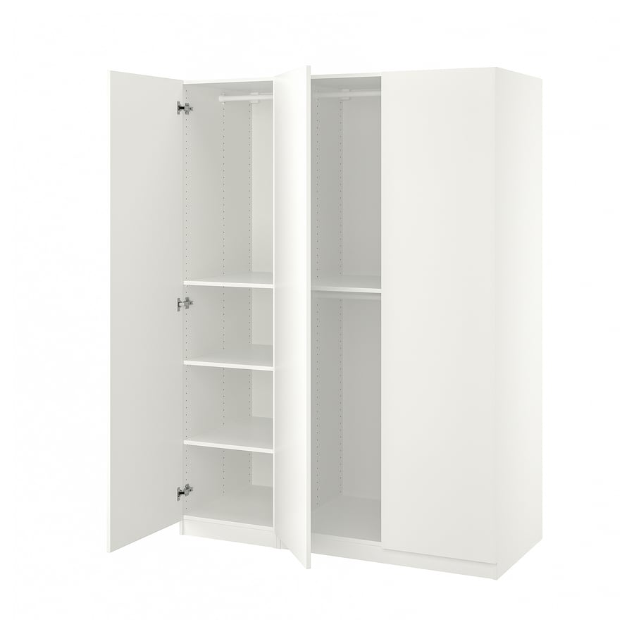 PAX / FORSAND combinaison armoire, blanc/blanc, 150x60x201 cm IKEA