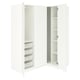 PAX / GULLABERG Armoire d'angle, blanc/blanc, 161/111x201 cm