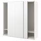 Armoire PAX, blanche, rectangulaire, portes coulissantes, minimaliste.