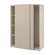 PAX / HASVIK Armoire pte coul, gris-beige/gris-beige, 150x66x201 cm