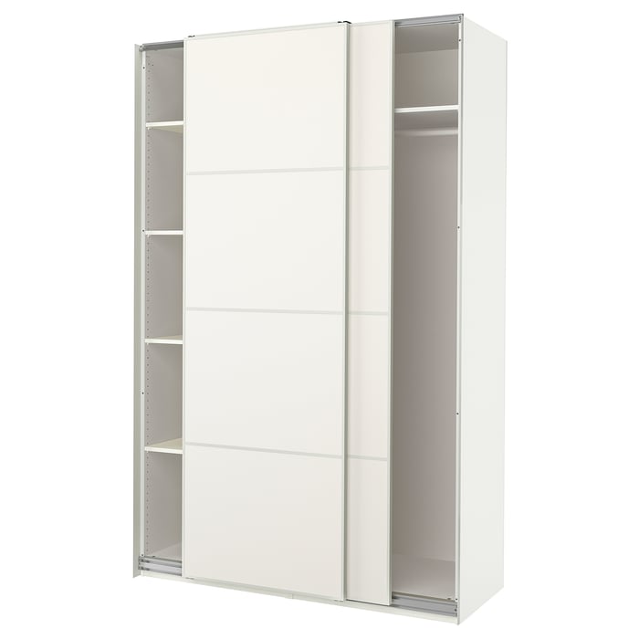 PAX / MEHAMN armoirependerie, blanc/double face blanc, 150x66x236 cm IKEA