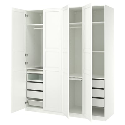 PAX / TYSSEDAL Combinaison armoire, blanc blanc/blanc, 200x60x236 cm