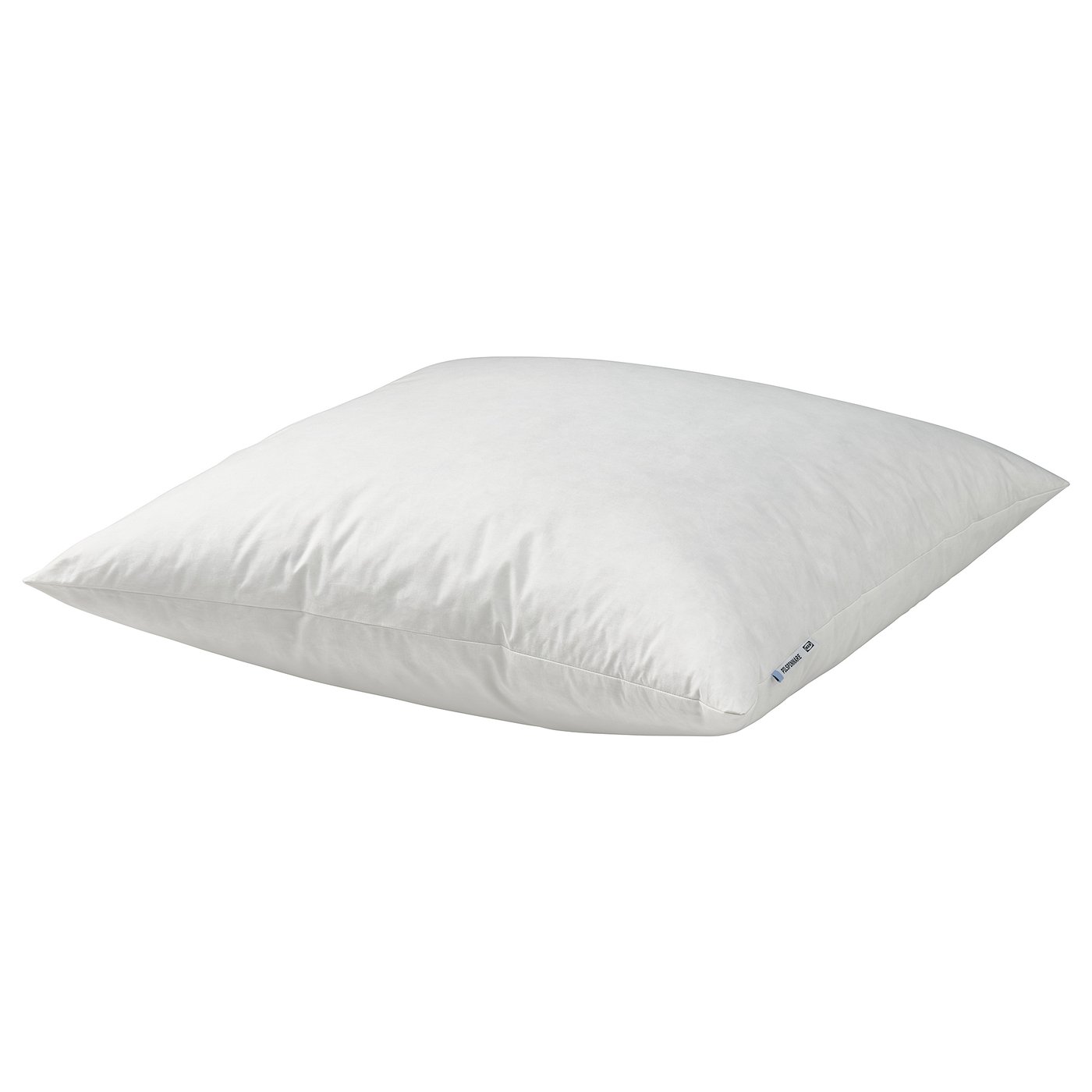 Oreiller rectangulaire blanc avec rembourrage en plumes, housse en coton doux, pour les dormeurs sur le ventre.