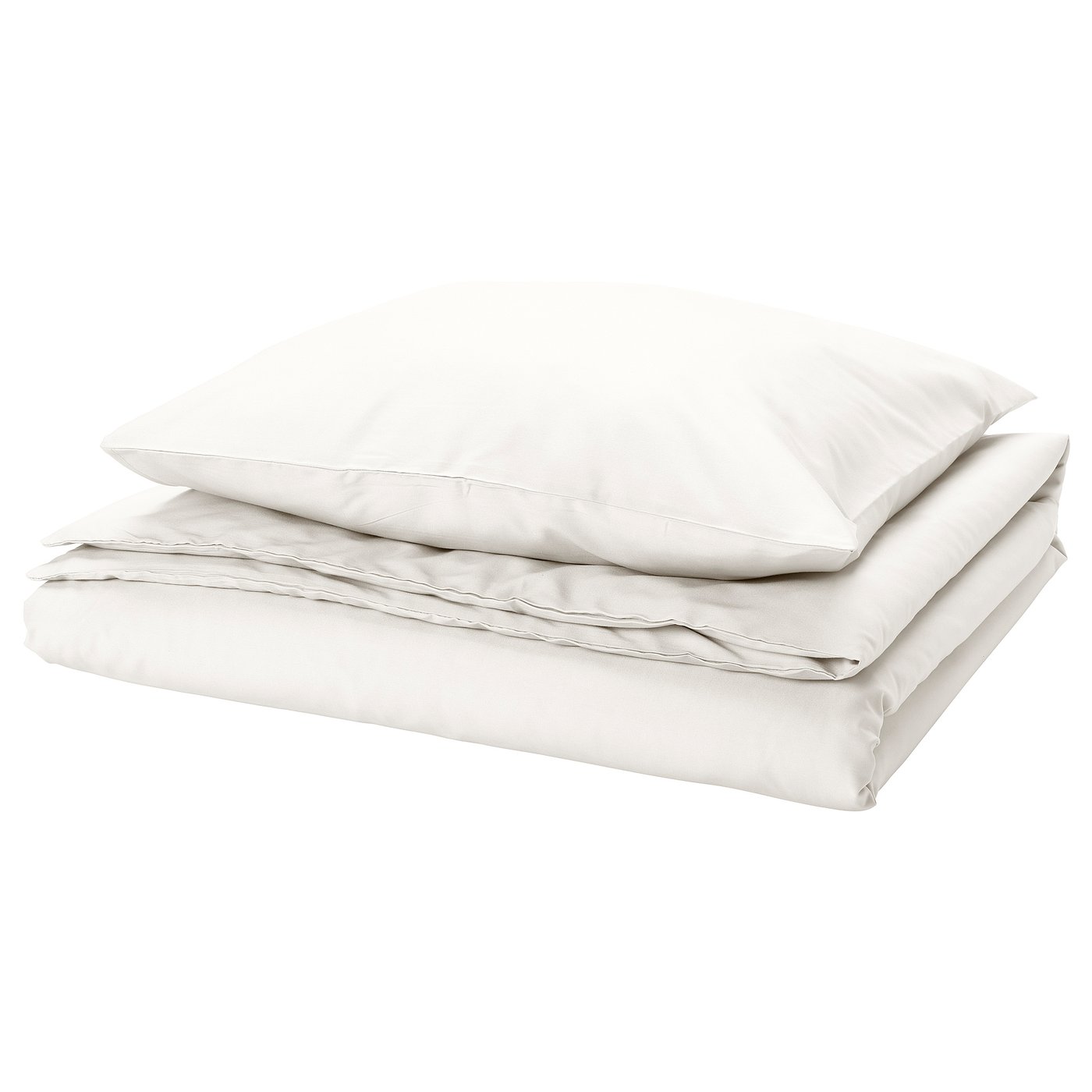 PILTANDVINGE Housse de couette et 1 taie - blanc 150x200/65x65 cm