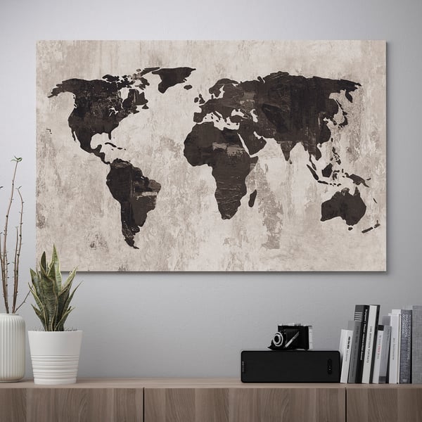 PJÄTTERYD Reproduction, Planisphère III, 118x78 cm