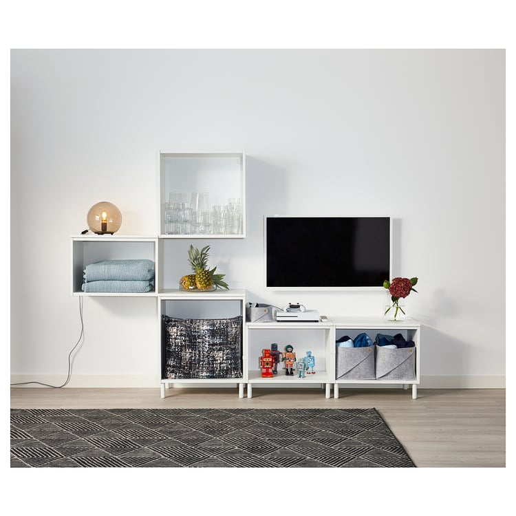 PLATSA Meuble de rangement, blanc/Fonnes blanc, 180x42x113 cm IKEA