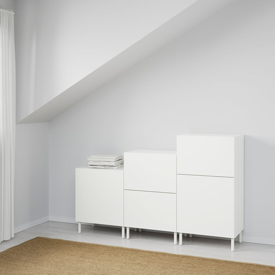 PLATSA Meuble de rangement, blanc/Fonnes blanc, 180x42x113 cm IKEA